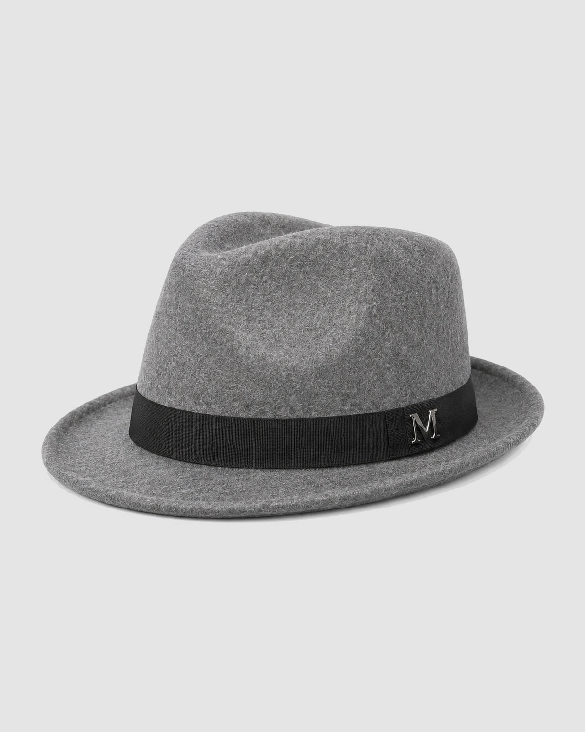 Herren Fedora-Hut mit Hutband – Grau, Bild 2