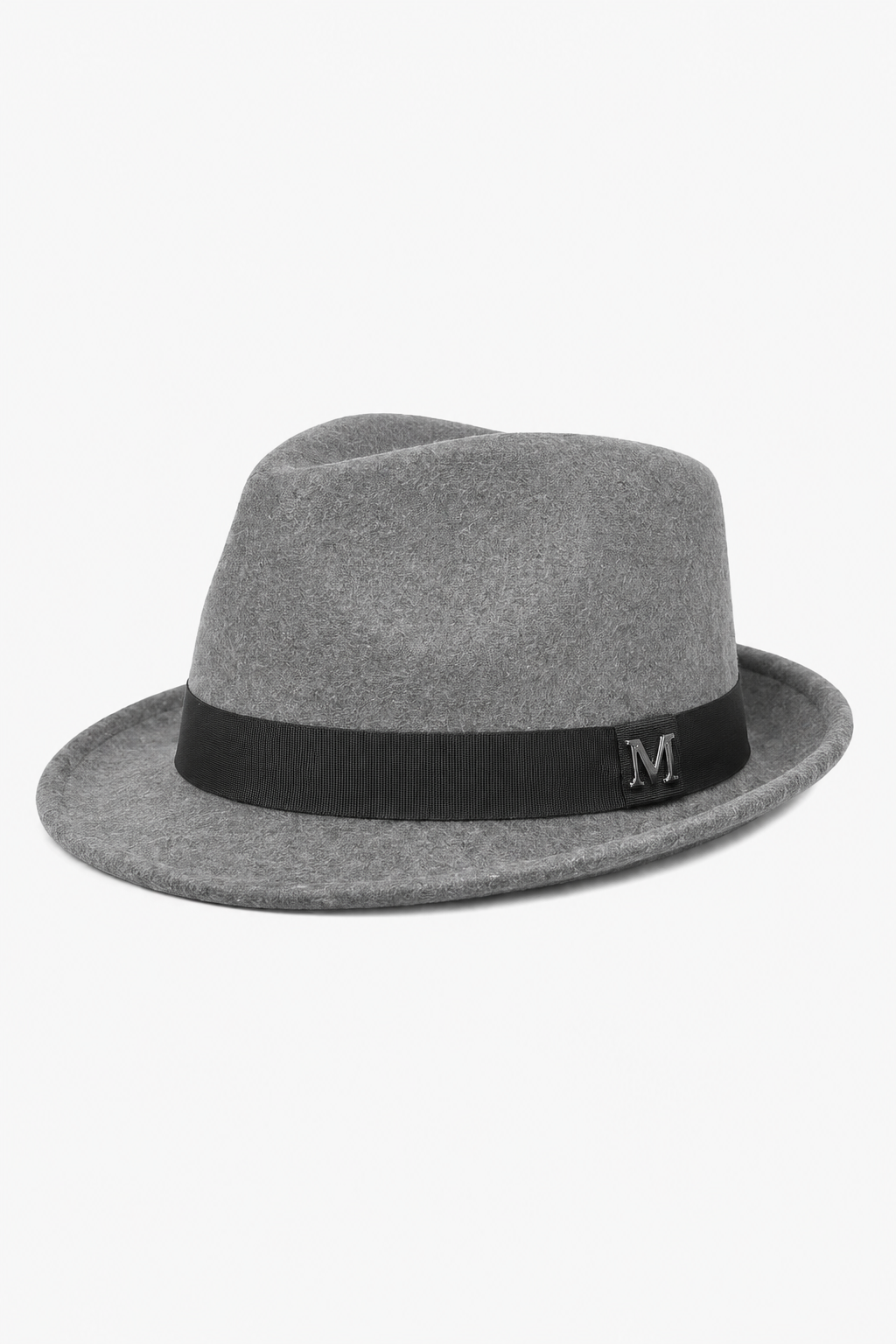 Grauer Fedora-Hut mit Hutband