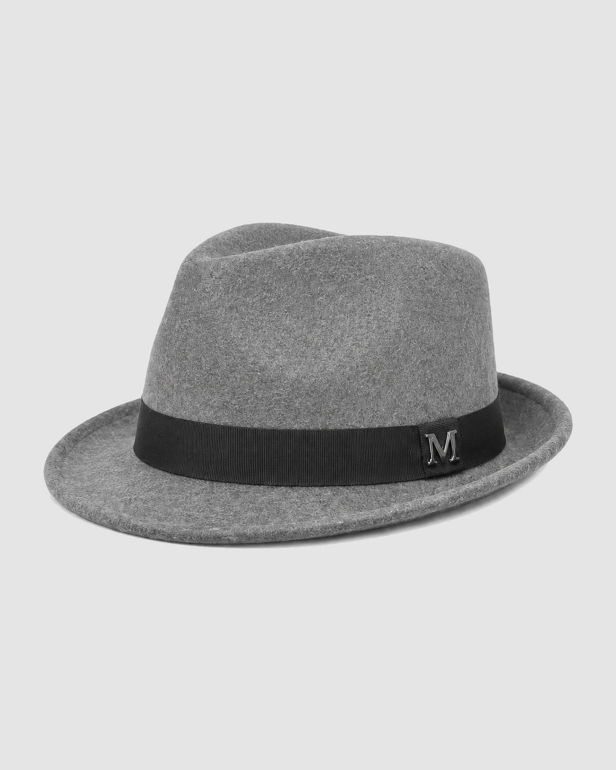 Herren Fedora-Hut mit Hutband – Grau, Bild 3