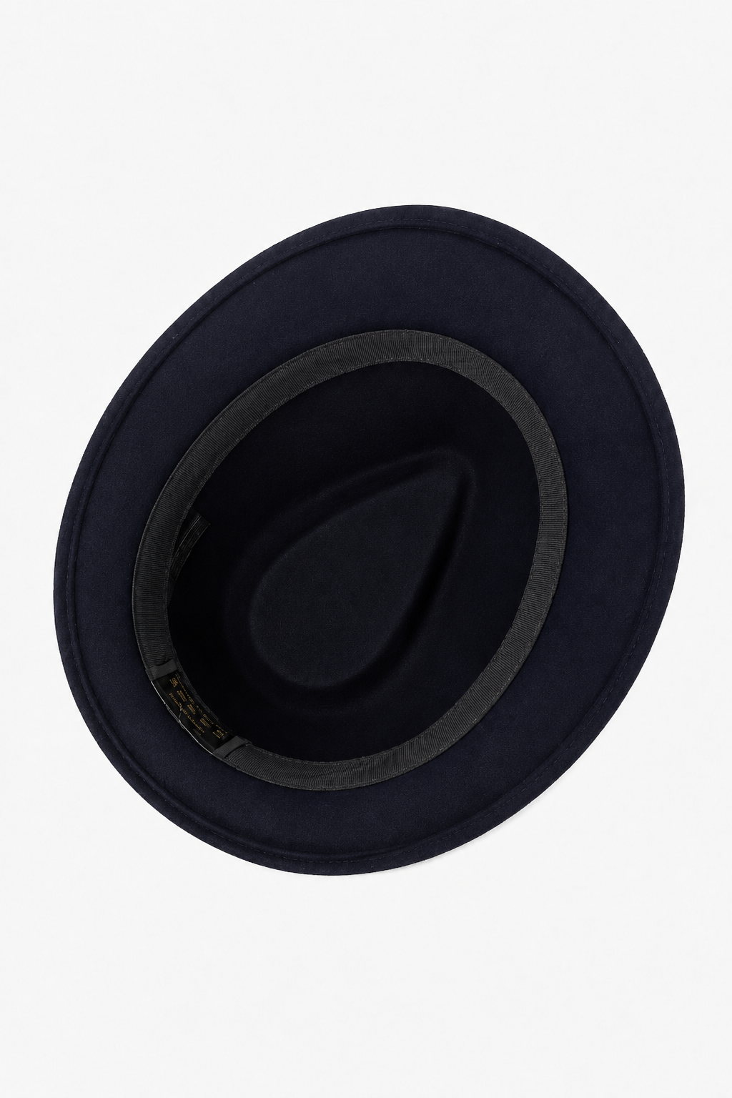 Marineblauer Fedora-Hut mit Hutband