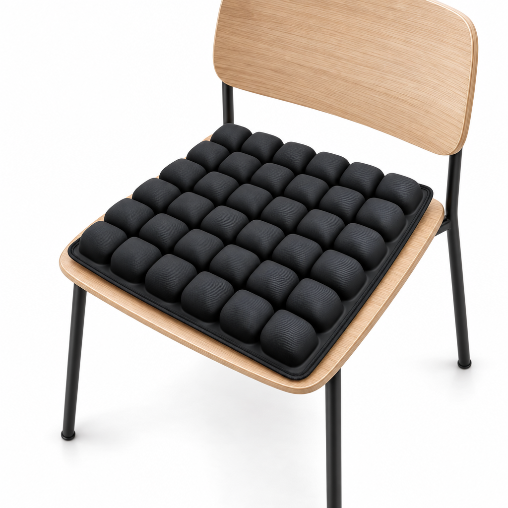 Aufblasbares Sitzkissen - Ergonomisches Luftkissen mit 36 Luftzellen