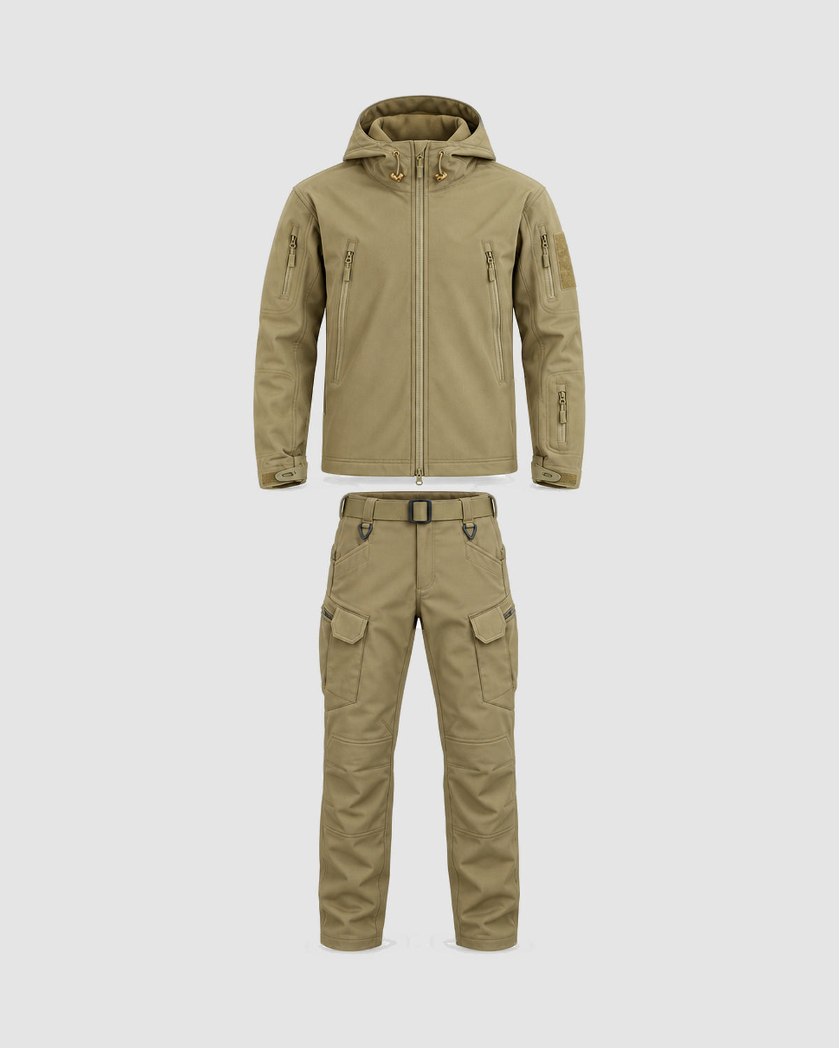 Herren Outdoor-Set mit gepolsterter Winterjacke und Cargohose, Bild 2