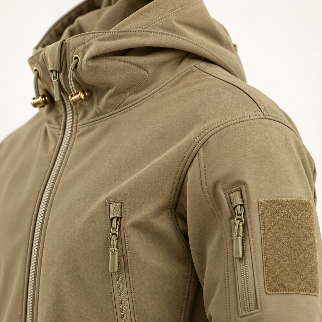Herren Outdoor-Set - Gepolsterte Winterjacke mit Kapuze und Cargohose