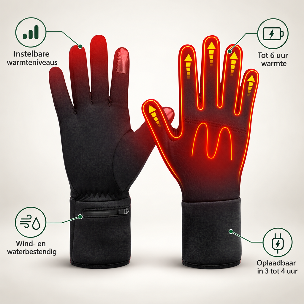 Unisex Beheizte Winterhandschuhe – Einstellbare Wärme, bis zu 6 Stunden