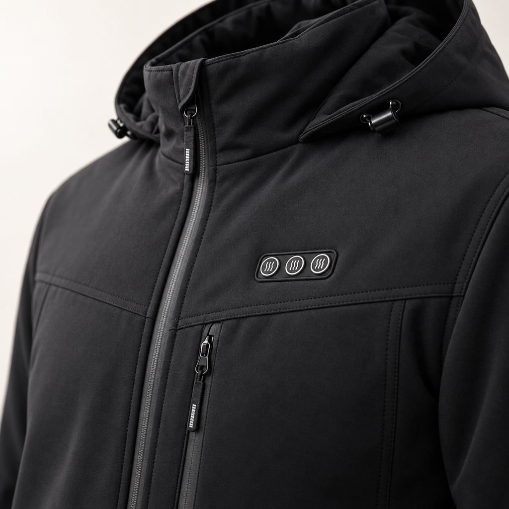 Herren Heizjacke mit 8 Wärmezonen – Powerbank-kompatibel