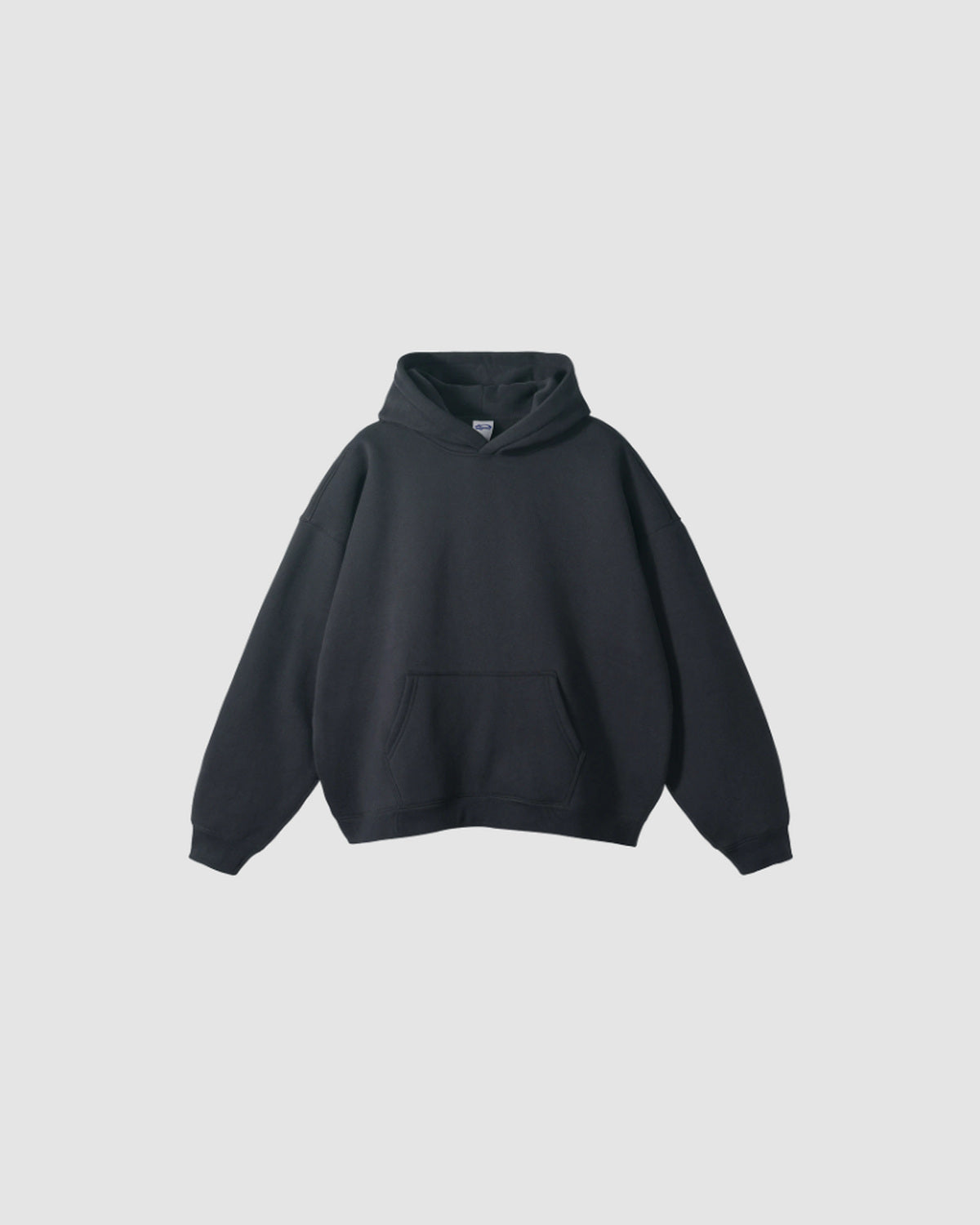 Herren Hoodie im Relaxed Fit, weich in Dunkelgrau
