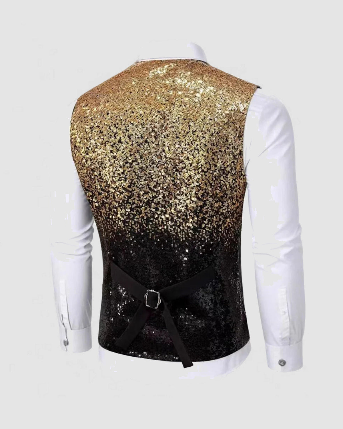 Herren Weste mit Glitzer und Satin-Revers, Bild 3