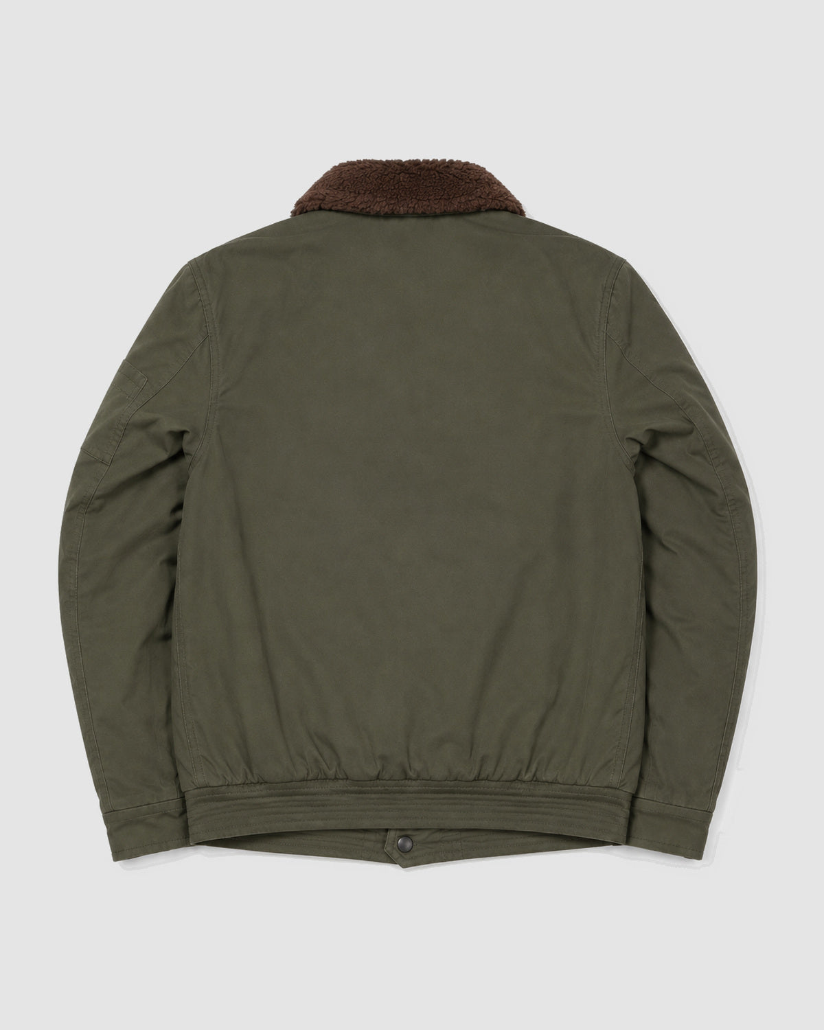 Herren Jacke mit Sherpa-Kragen, Jungle Cloth – Armeegrün, Bild 2