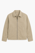 Herren-Übergangsjacke mit Reißverschluss, klassischem Kragen und lockerer Passform
