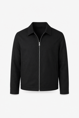 Herren-Übergangsjacke mit klassischem Kragen und lockerer Passform