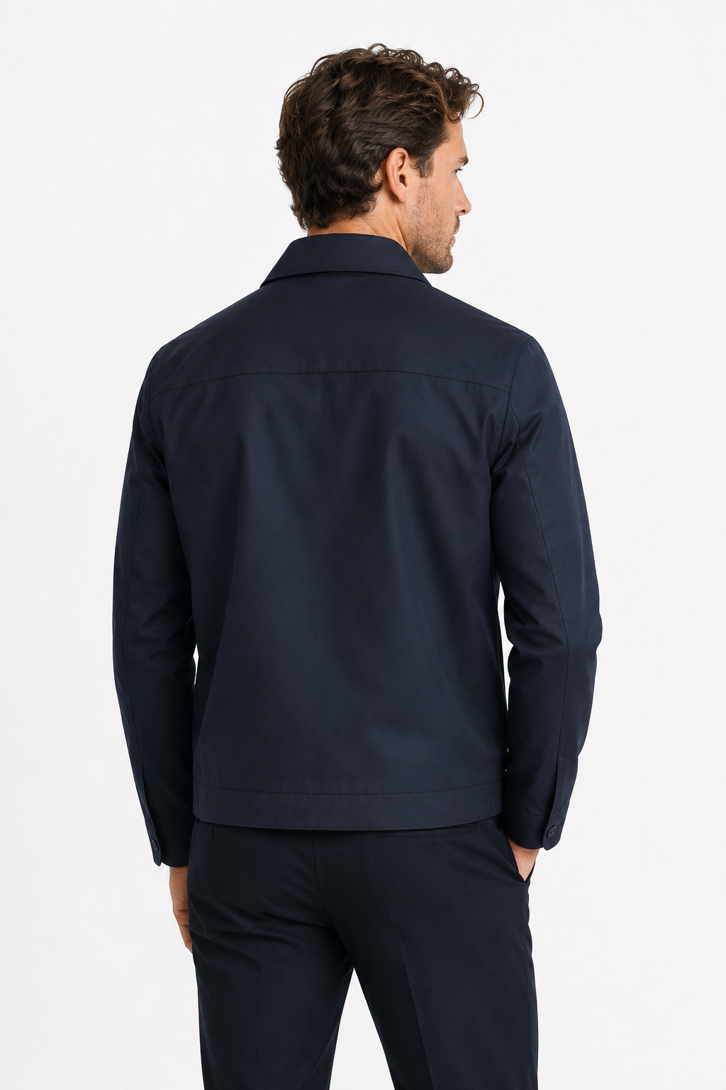 Herren-Übergangsjacke – Lockere Passform mit klassischem Kragen