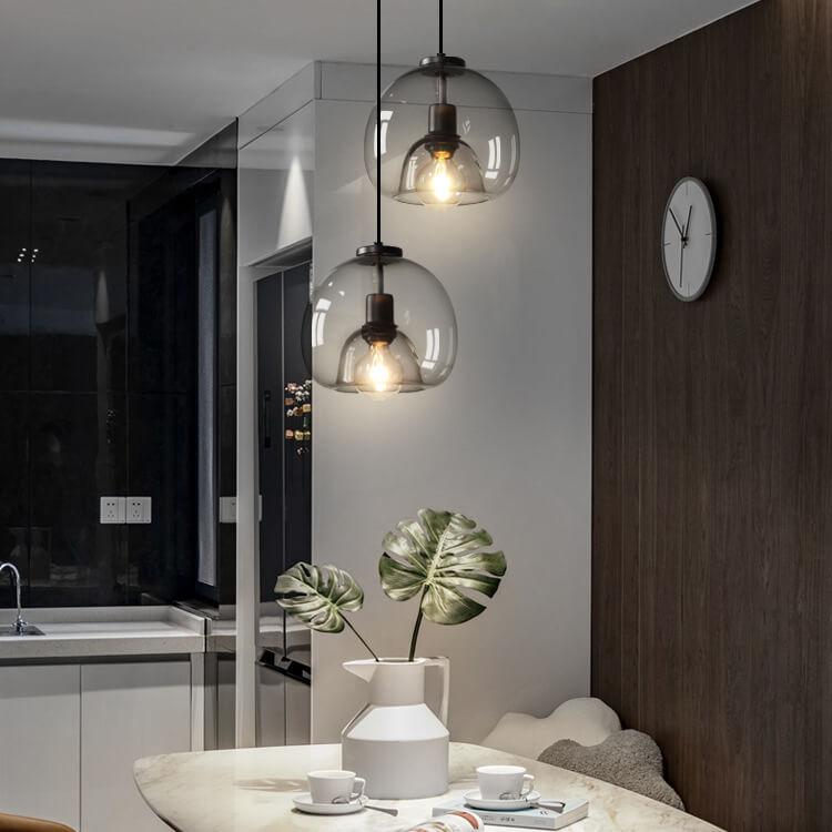 Pendelleuchte Minimalistisch Glaskuppel