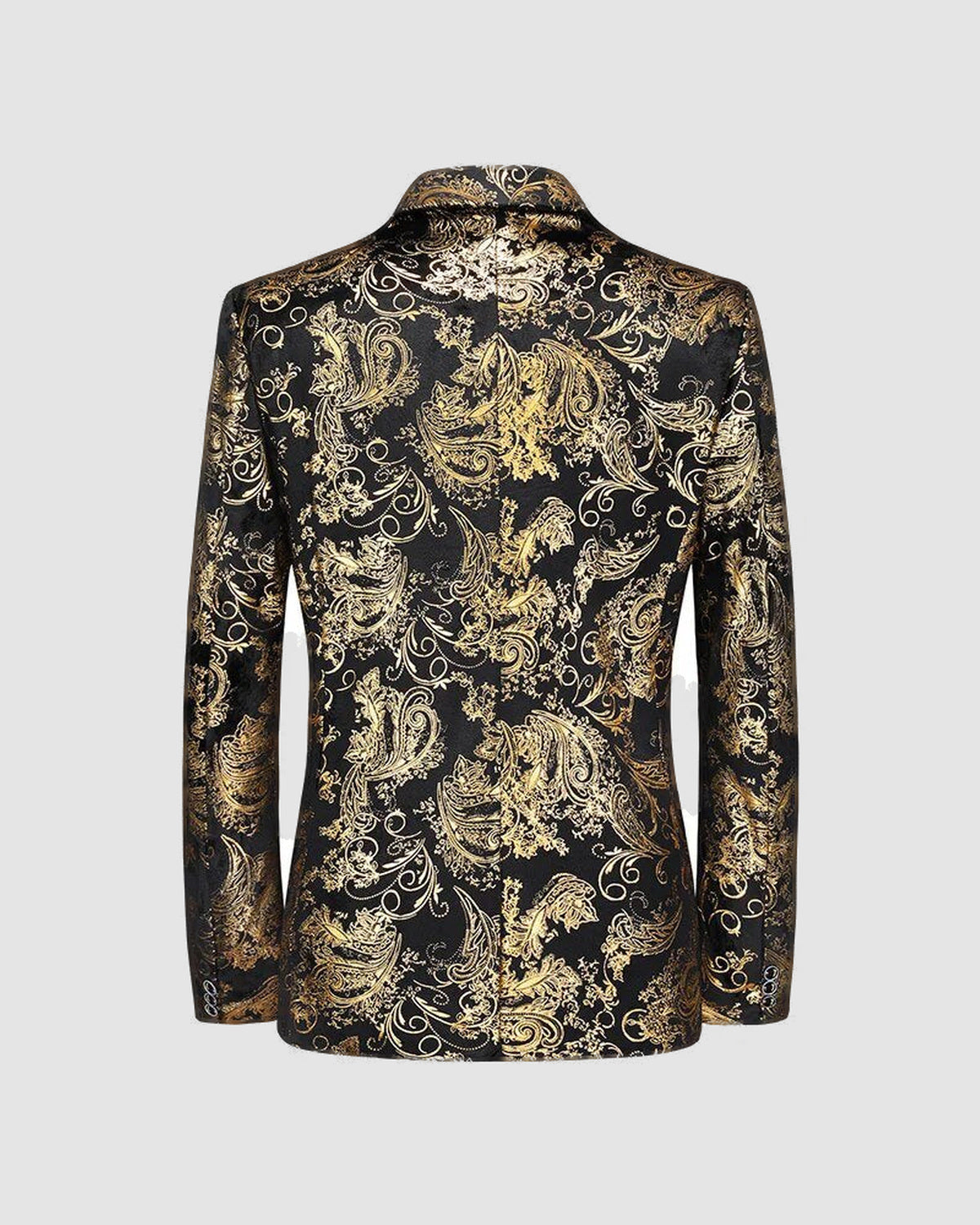 Herren Business Blazer mit Barockmuster in Gold
