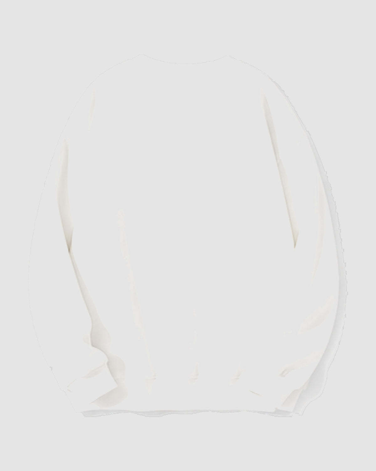 Herren Sweatshirt mit Rundhals – Weiß, Bild 2
