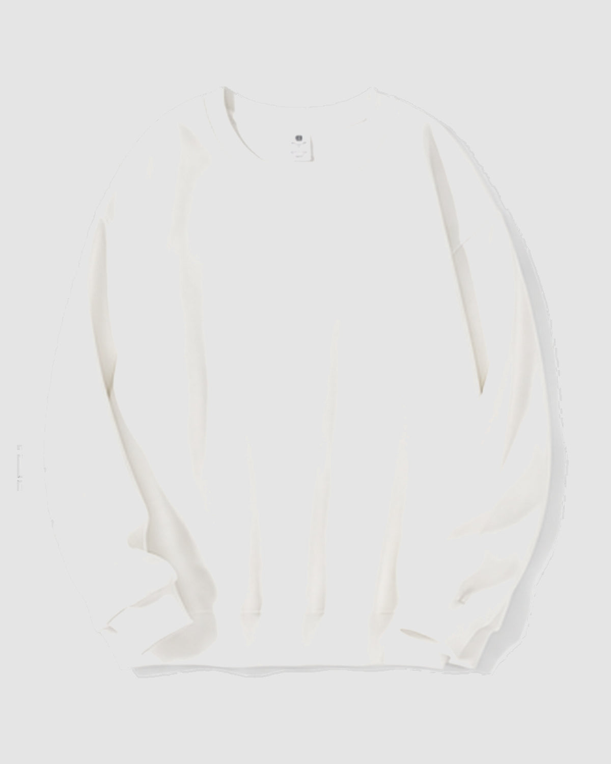 Herren Sweatshirt mit Rundhals – Weiß