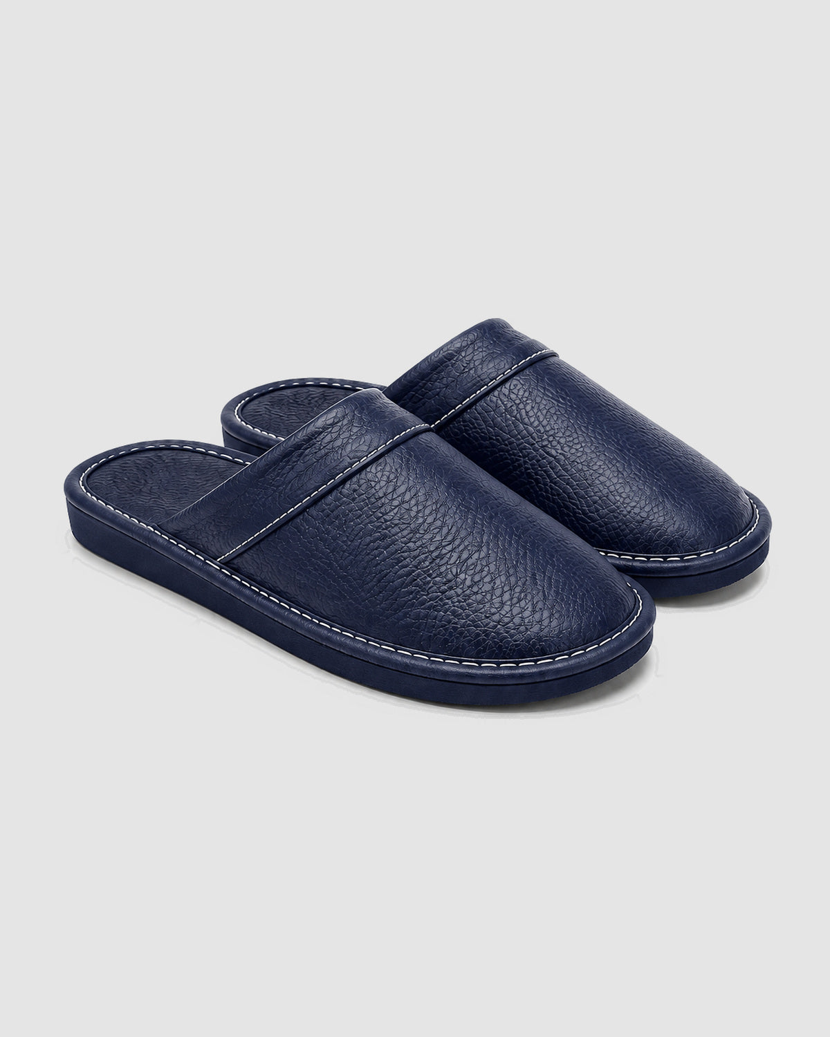 Herren Hausschuhe mit weicher Sohle – Marineblau