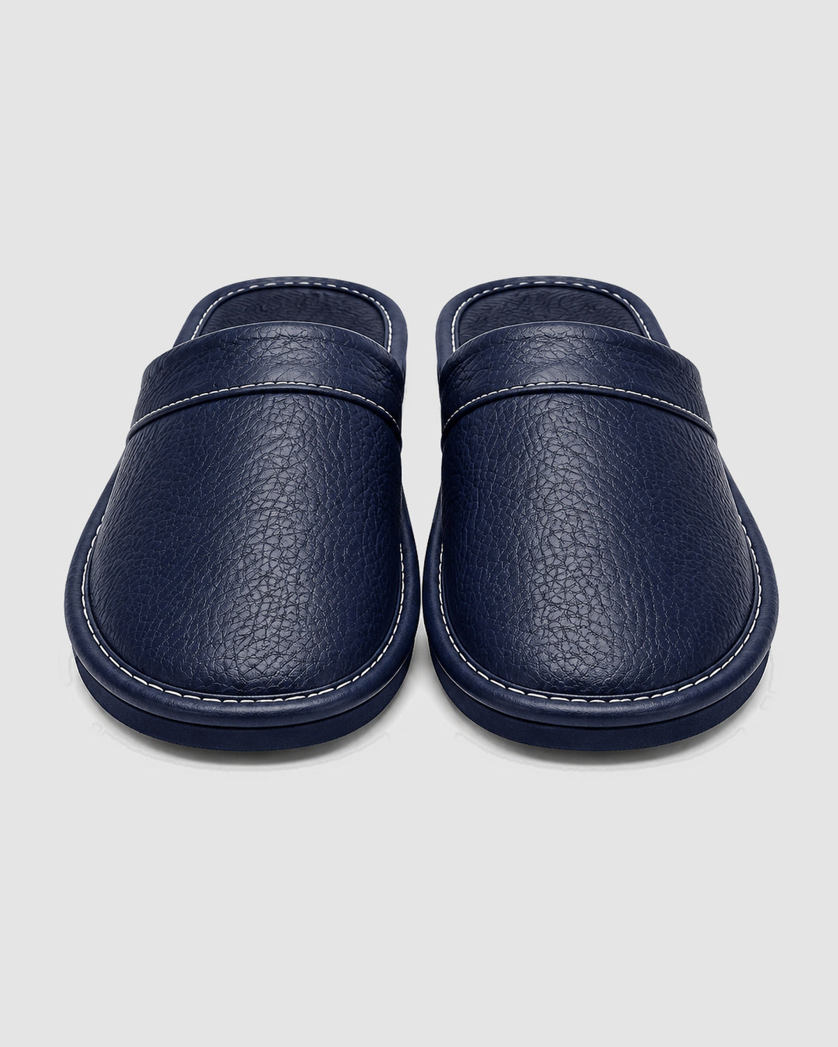 Herren Hausschuhe mit weicher Sohle – Marineblau, Bild 2