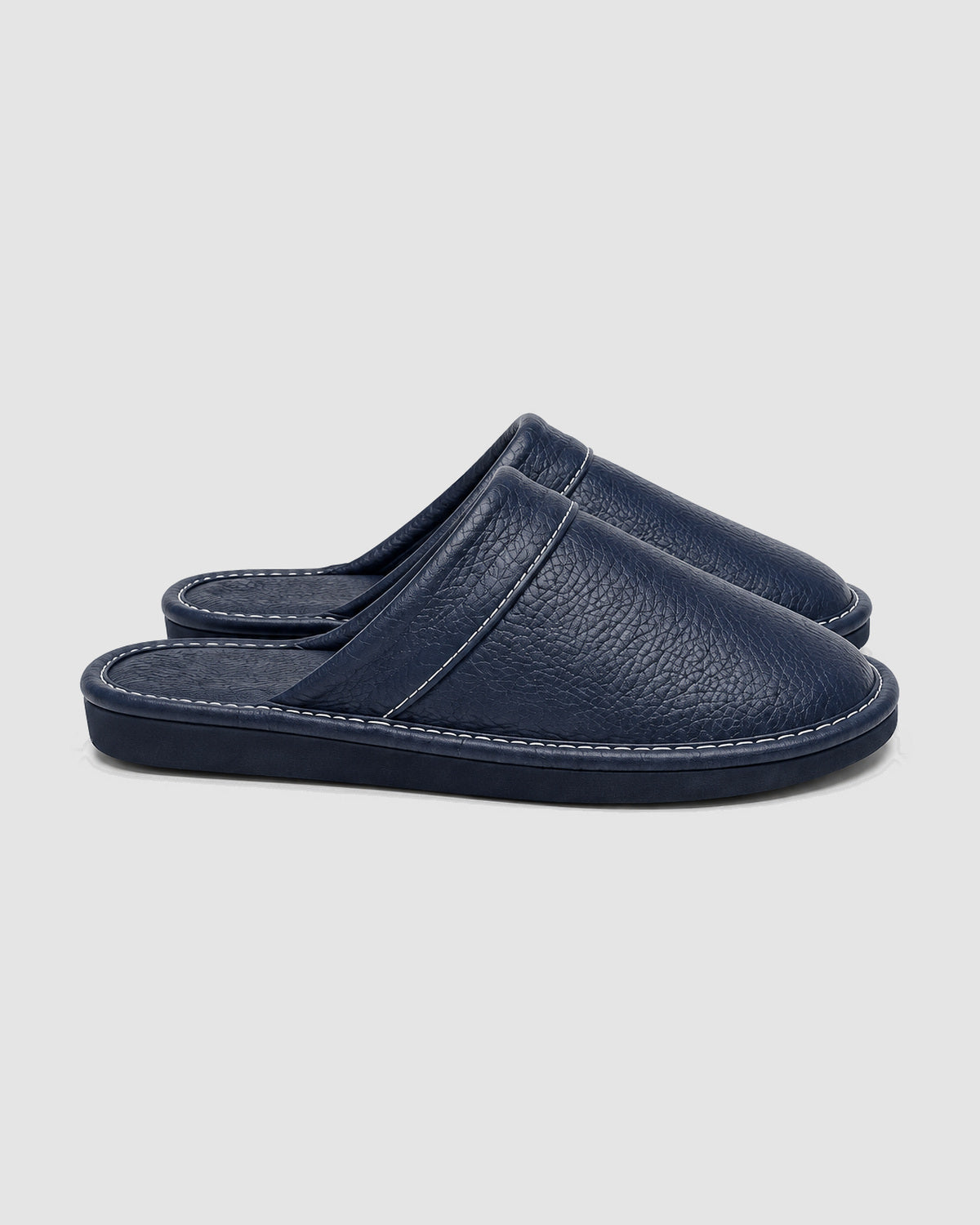 Herren Hausschuhe mit weicher Sohle – Marineblau, Bild 1
