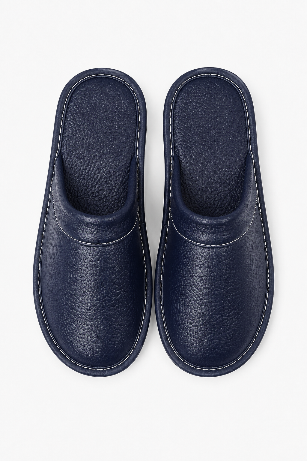 Herren-Hausschuhe in Navyblau mit weicher Sohle