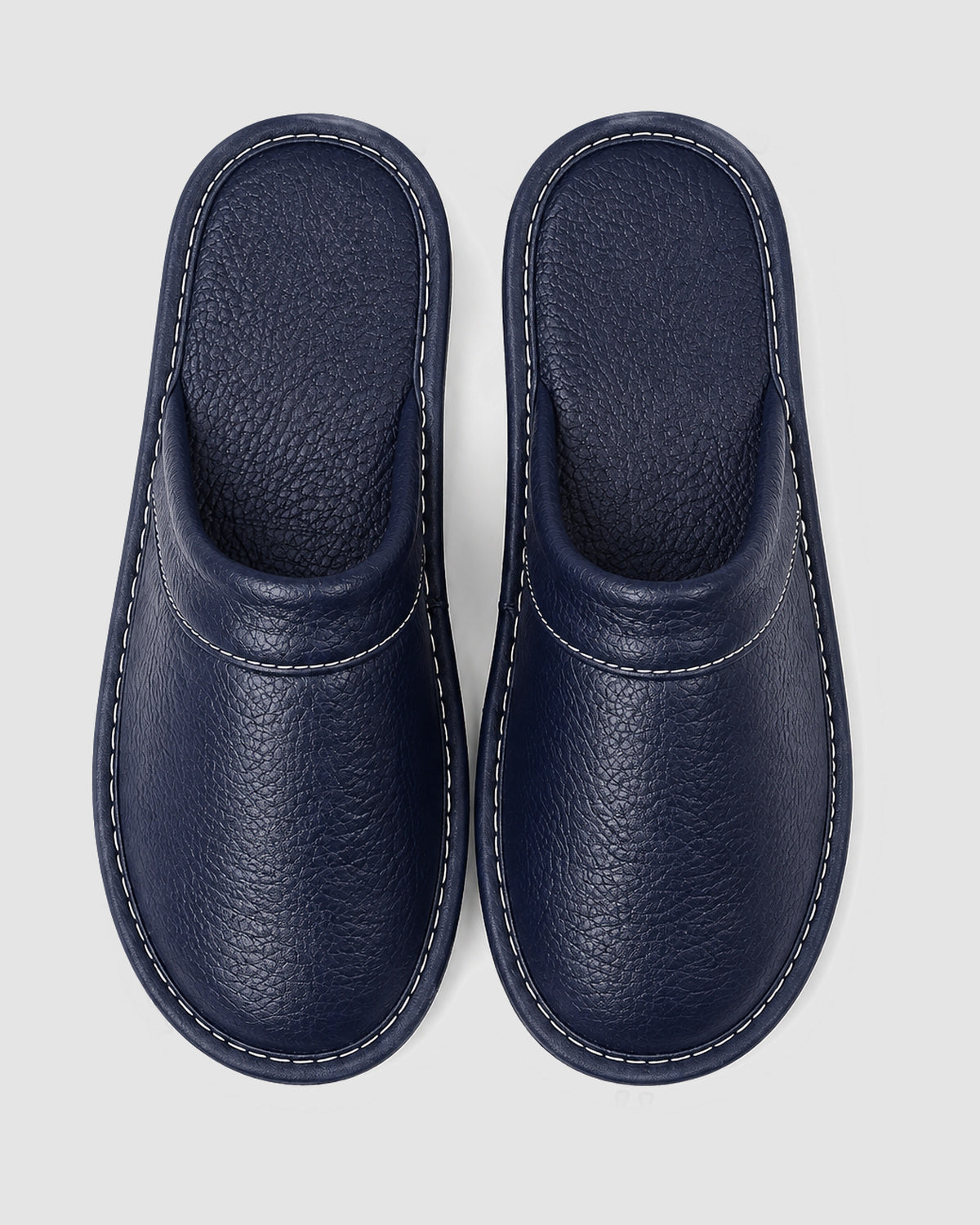 Herren Hausschuhe mit weicher Sohle – Marineblau, Bild 3