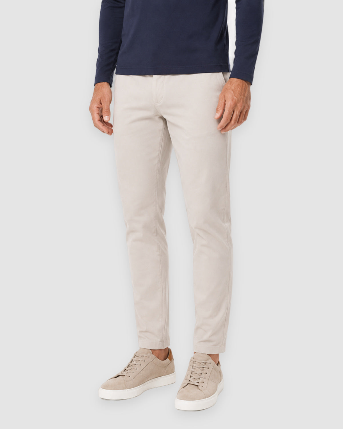 Herren Longsleeve mit Rundhals – Marineblau, Bild 8