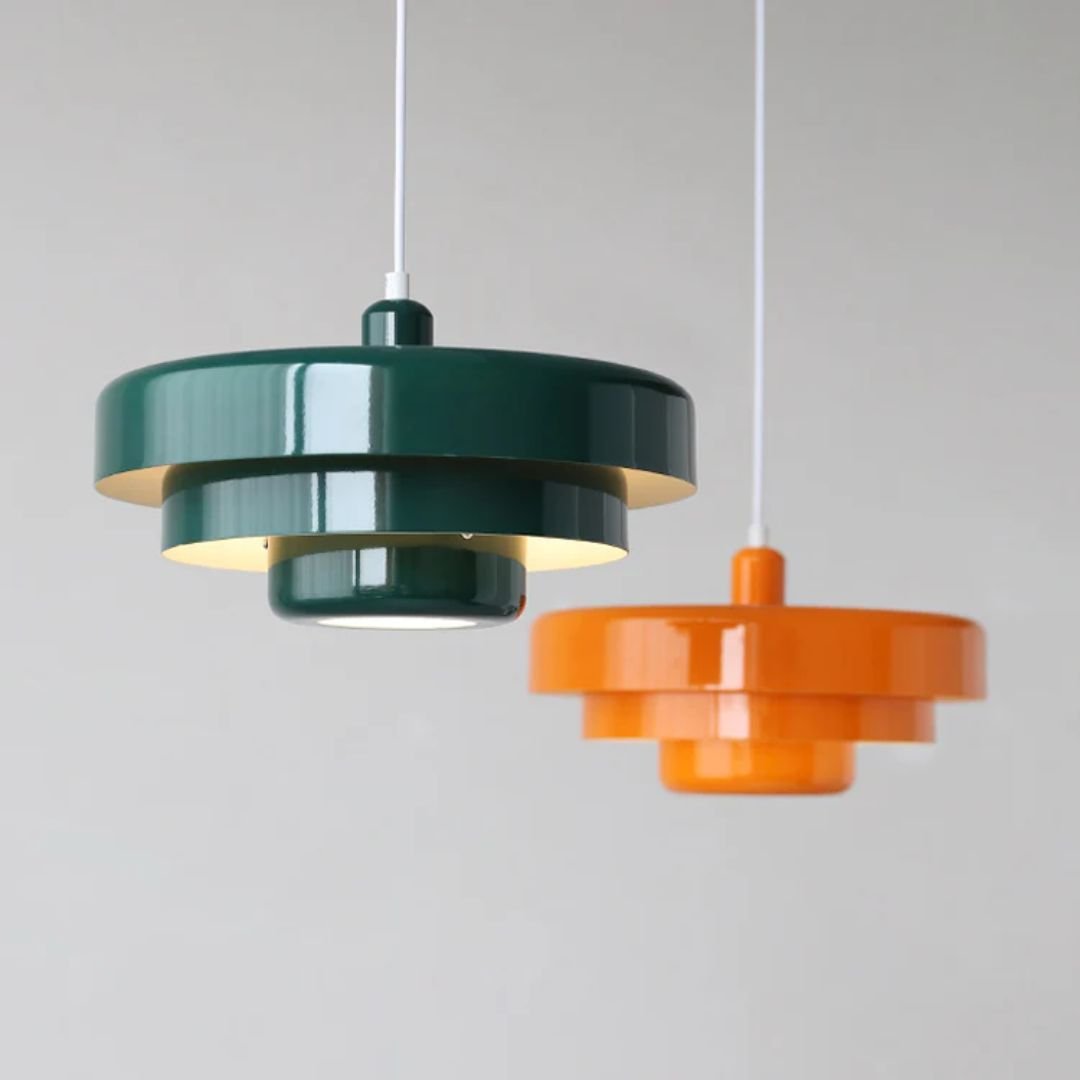 Moderne Architektonische Geschichtete Pendelleuchte Konzentrische Ringe
