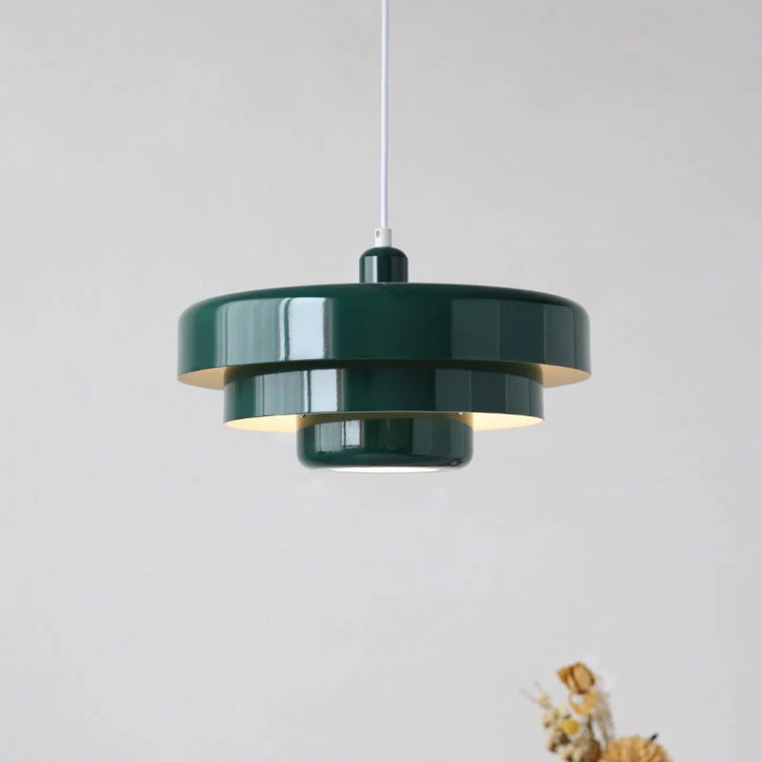 Moderne Architektonische Geschichtete Pendelleuchte Konzentrische Ringe