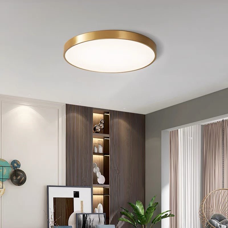 Moderne Runde LED Deckenleuchte Flache Scheibe
