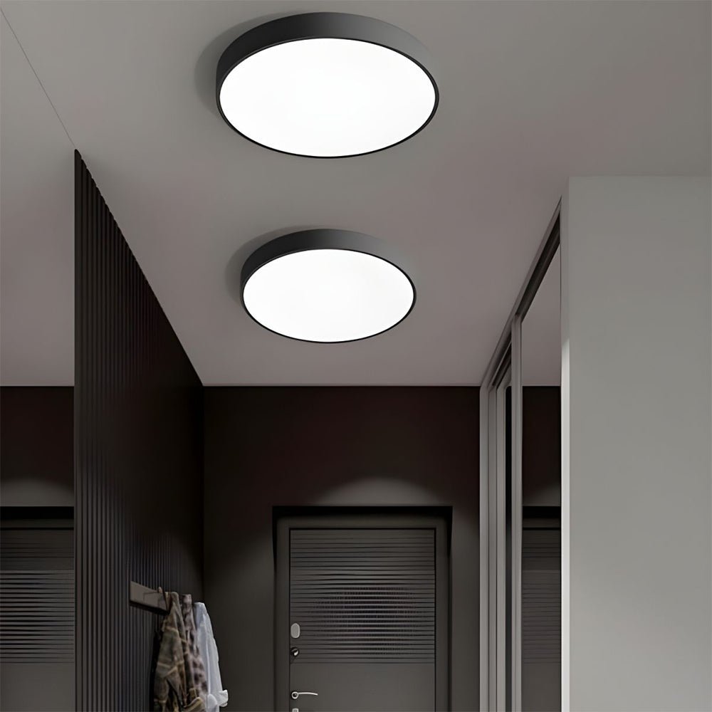 Moderne Runde LED Deckenleuchte Flache Scheibe