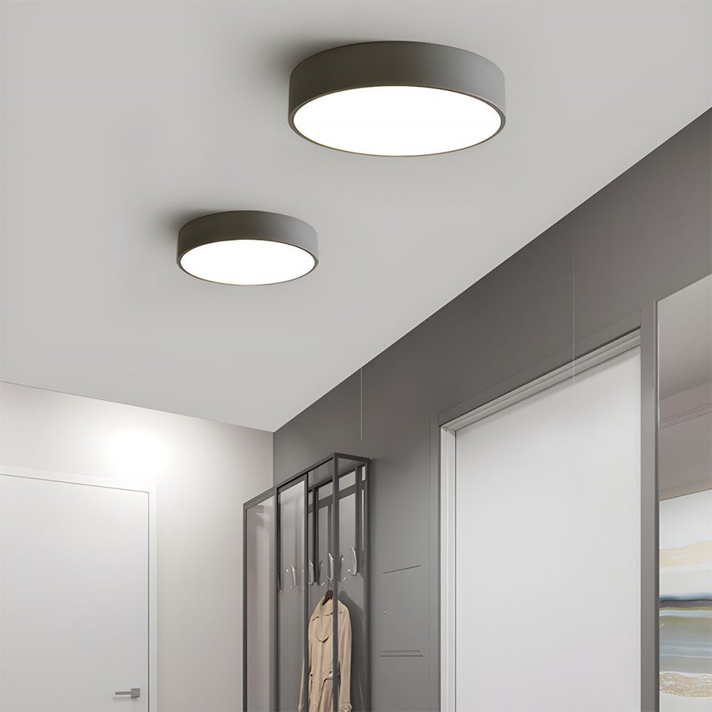 Moderne Runde LED Deckenleuchte Flache Scheibe