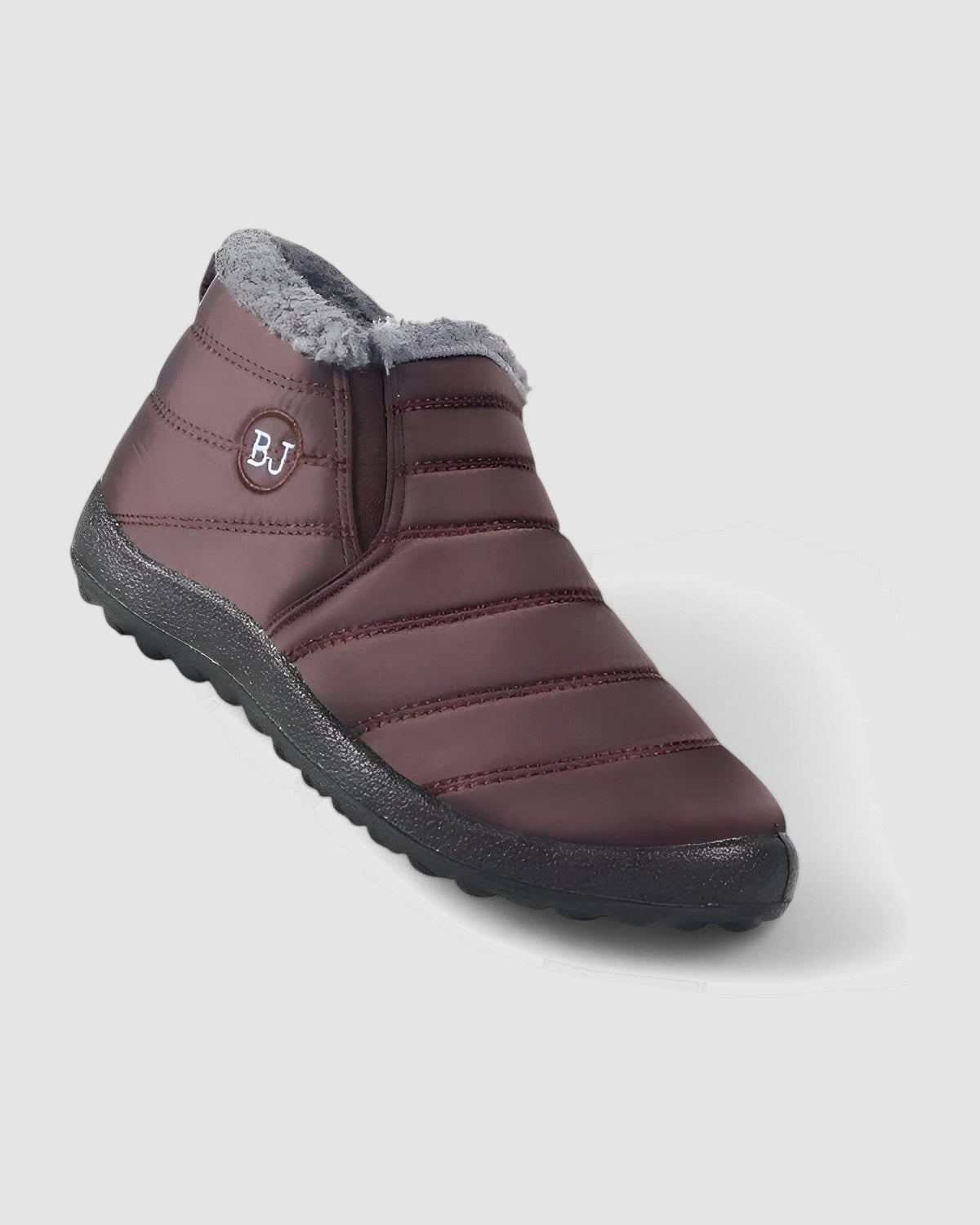 Herren Winterstiefel gefüttert und gesteppt in Violett