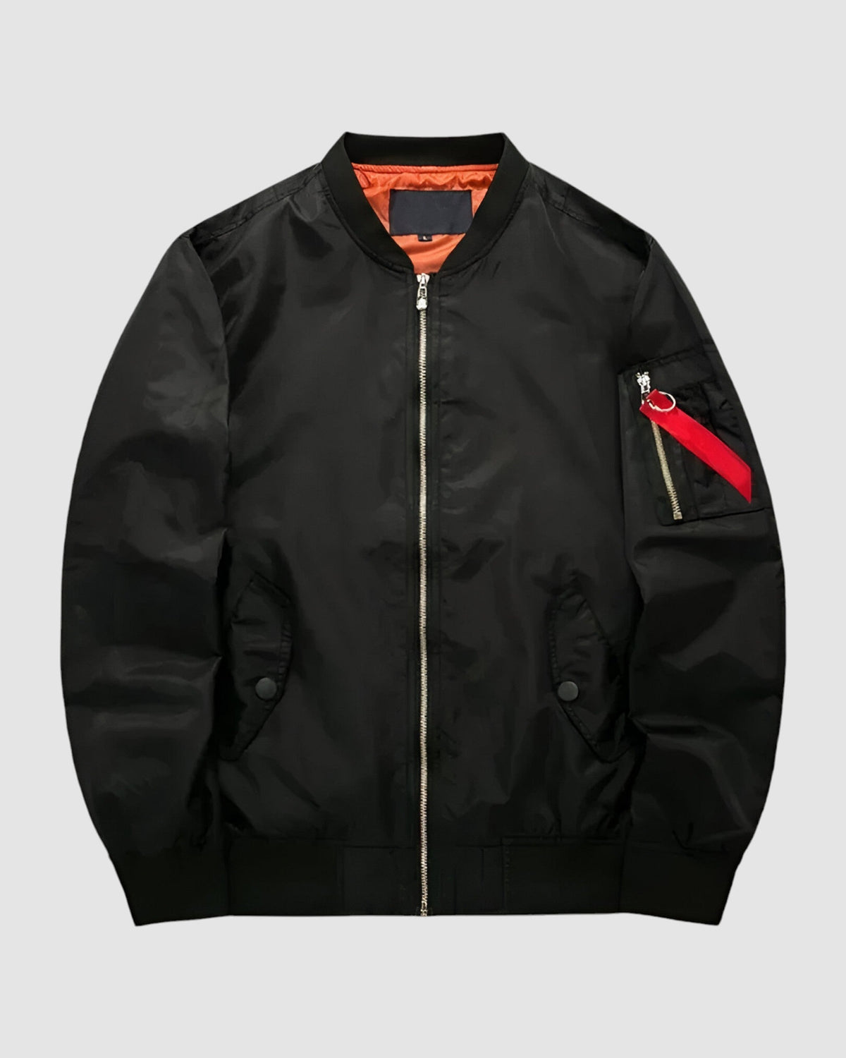 Herren Bomberjacke, warm in Schwarz
