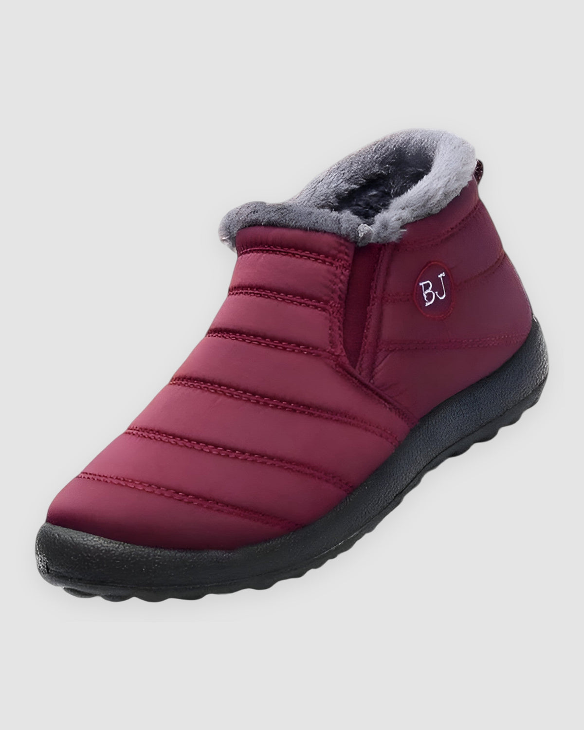 Herren Winterstiefel gefüttert und gesteppt in Rot