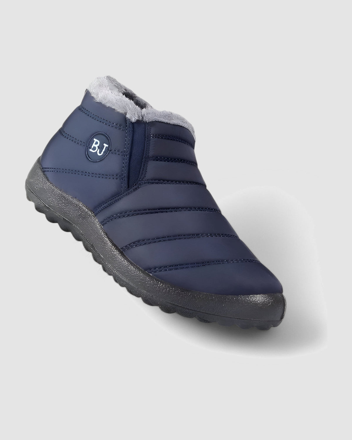 Herren Winterstiefel gefüttert und gesteppt in Marineblau