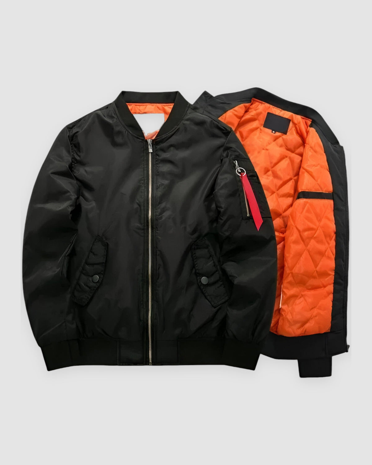 Herren Bomberjacke, warm in Schwarz