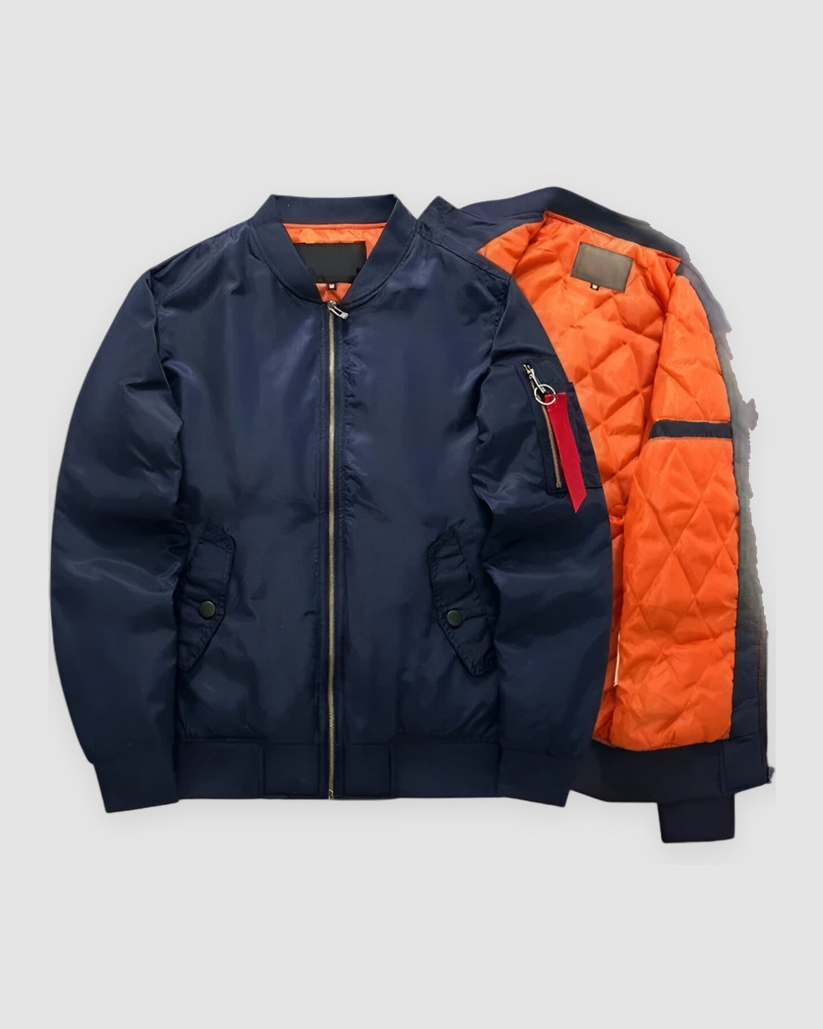 Herren Bomberjacke, warm in Dunkelblau