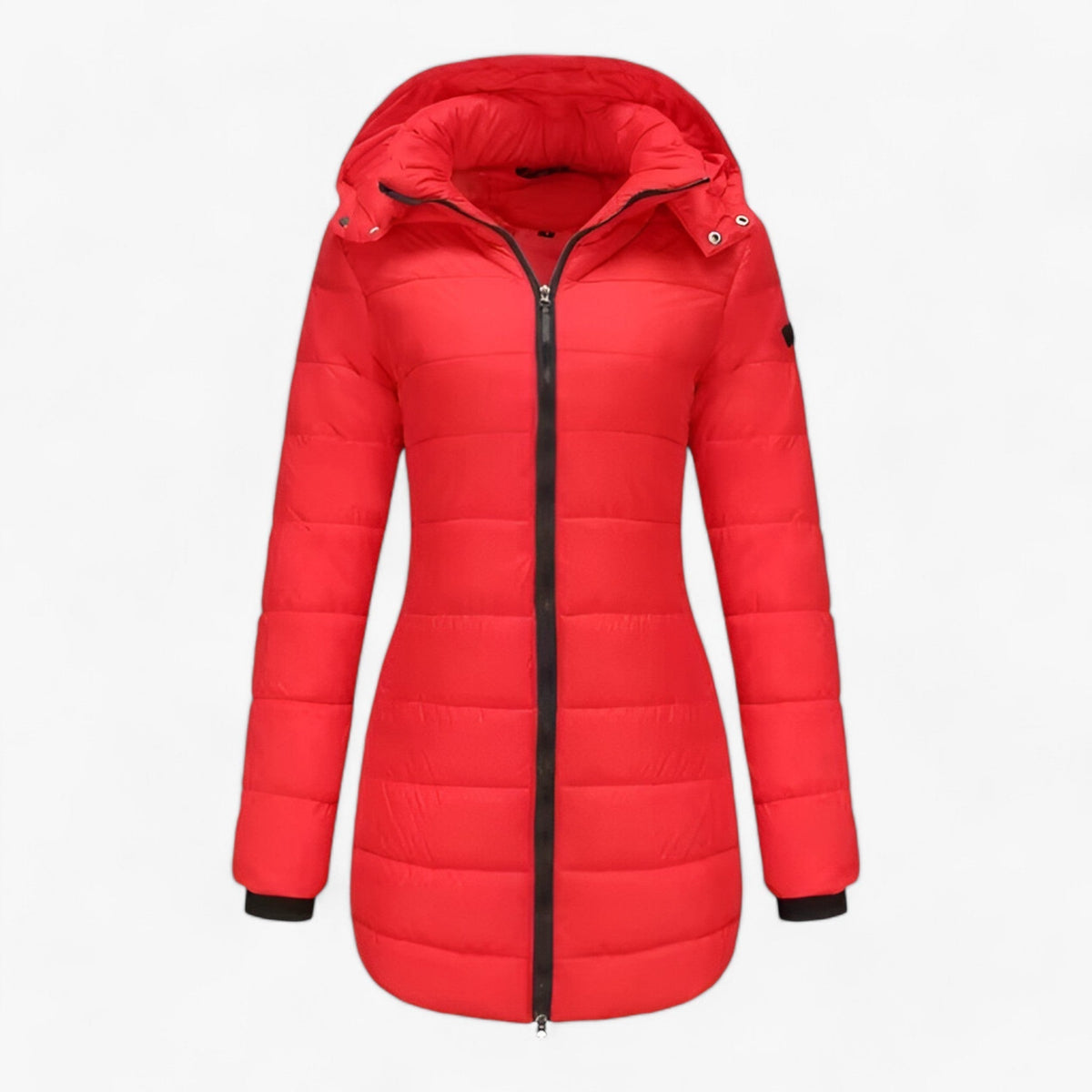Damen Parka Lang mit Kapuze