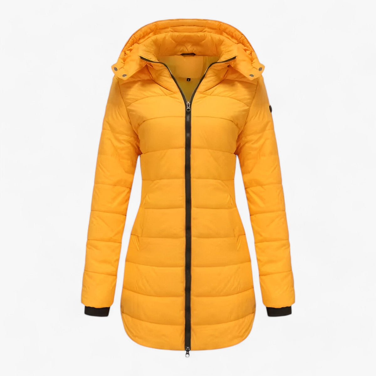 Damen Parka Lang mit Kapuze