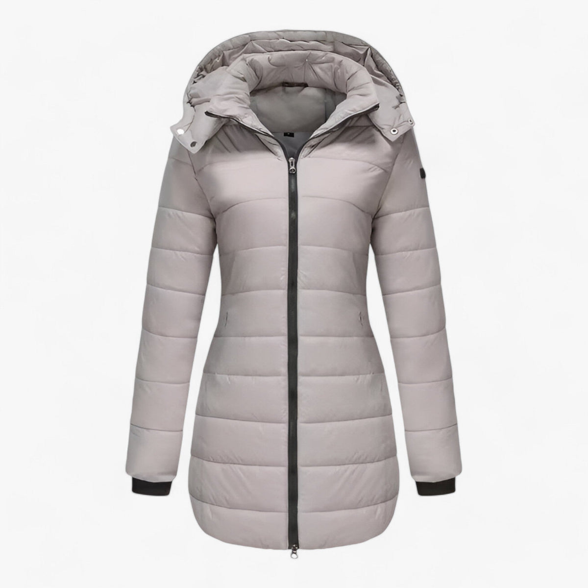 Damen Parka Lang mit Kapuze