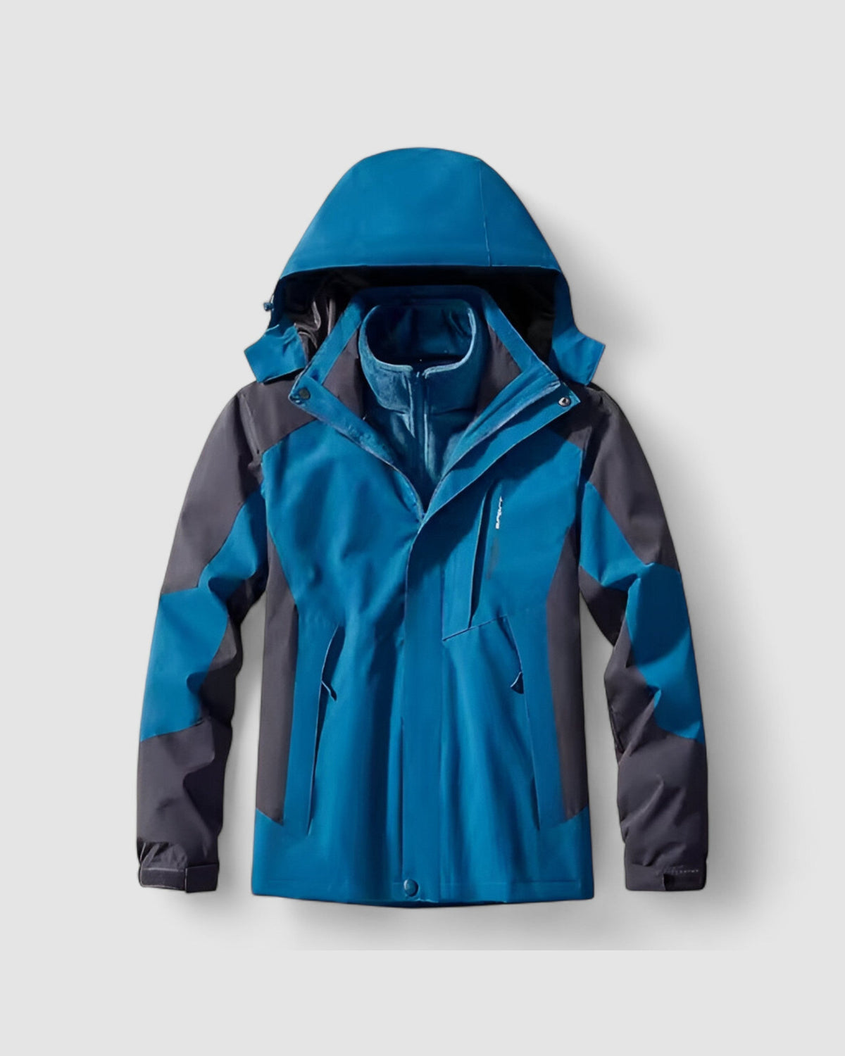 Herren Outdoorjacke 3-in-1, wasserdicht mit Innenjacke in Dunkelblau