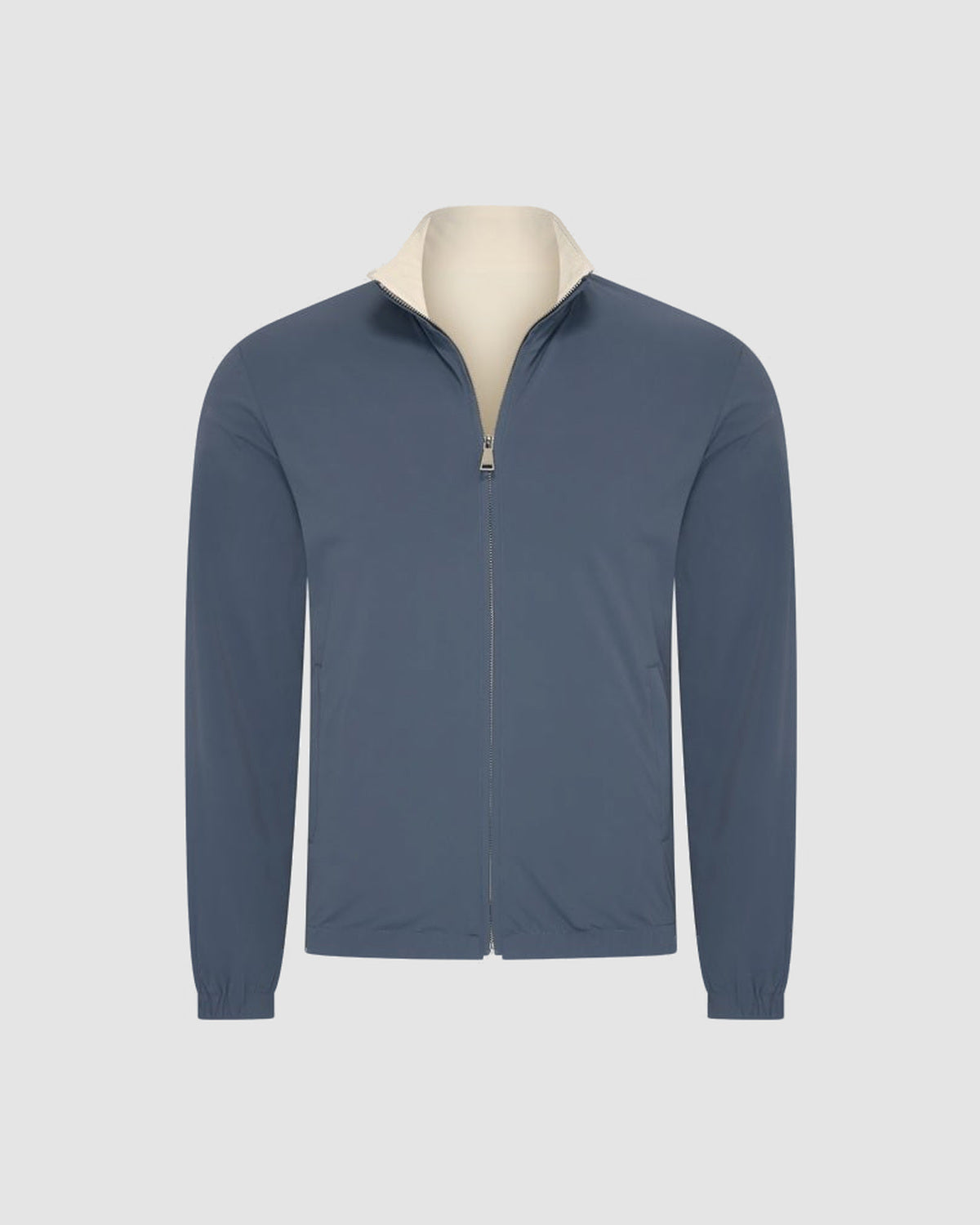 Herren Wendejacke, beidseitig tragbar – Stahlblau & Sandbeige in Stahlblau