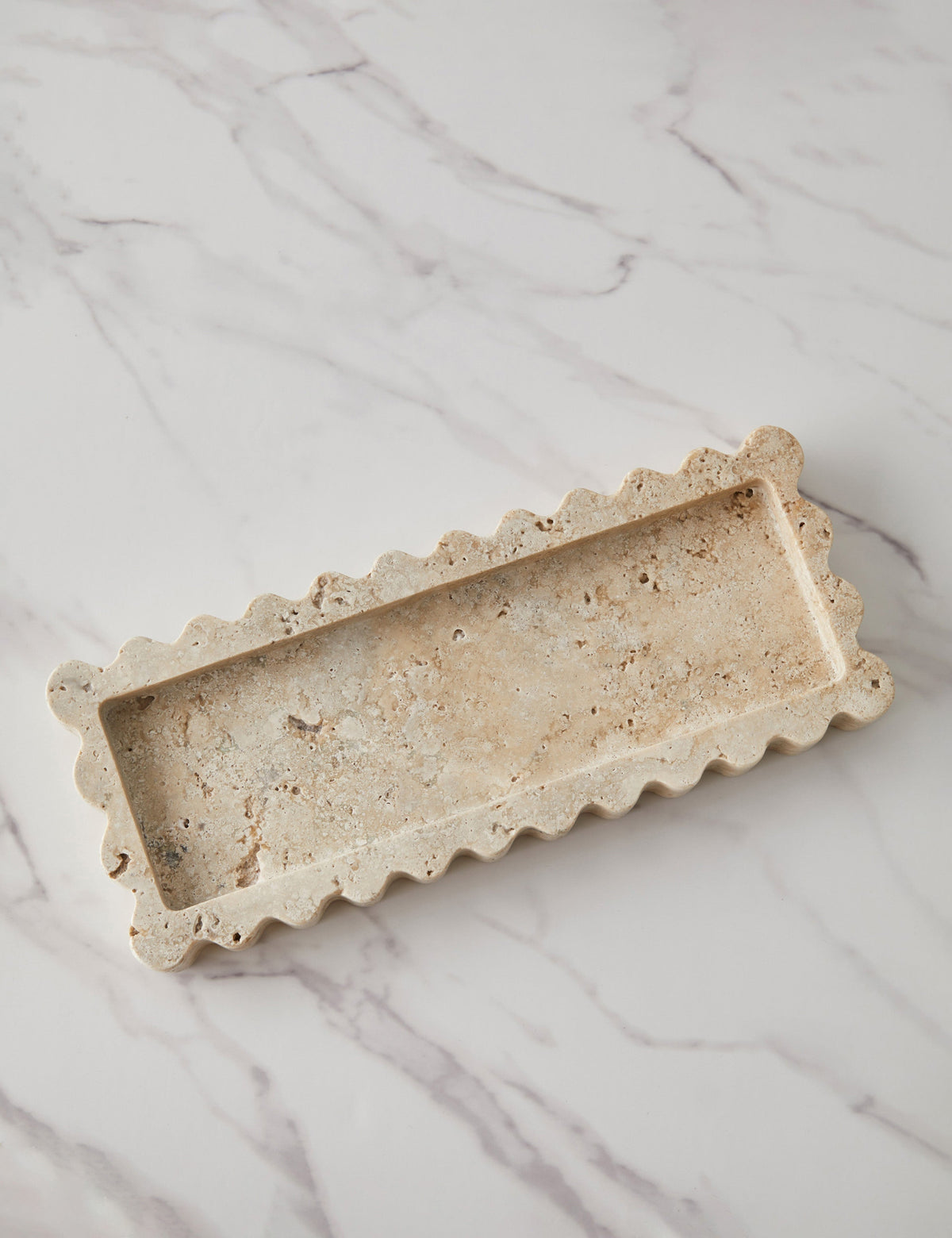 ScallopTray Marmor-Dekotablett