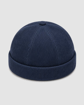 Herren Docker-Mütze aus Baumwolle – Marineblau