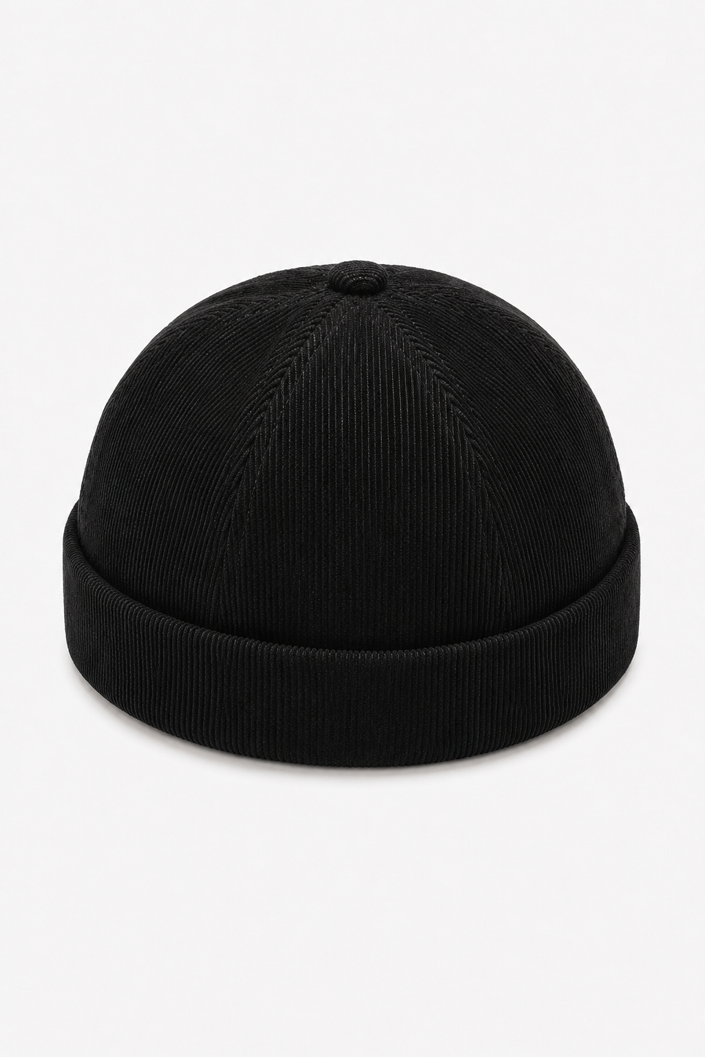 Unisex Docker-Mütze aus Baumwolle – Schwarz