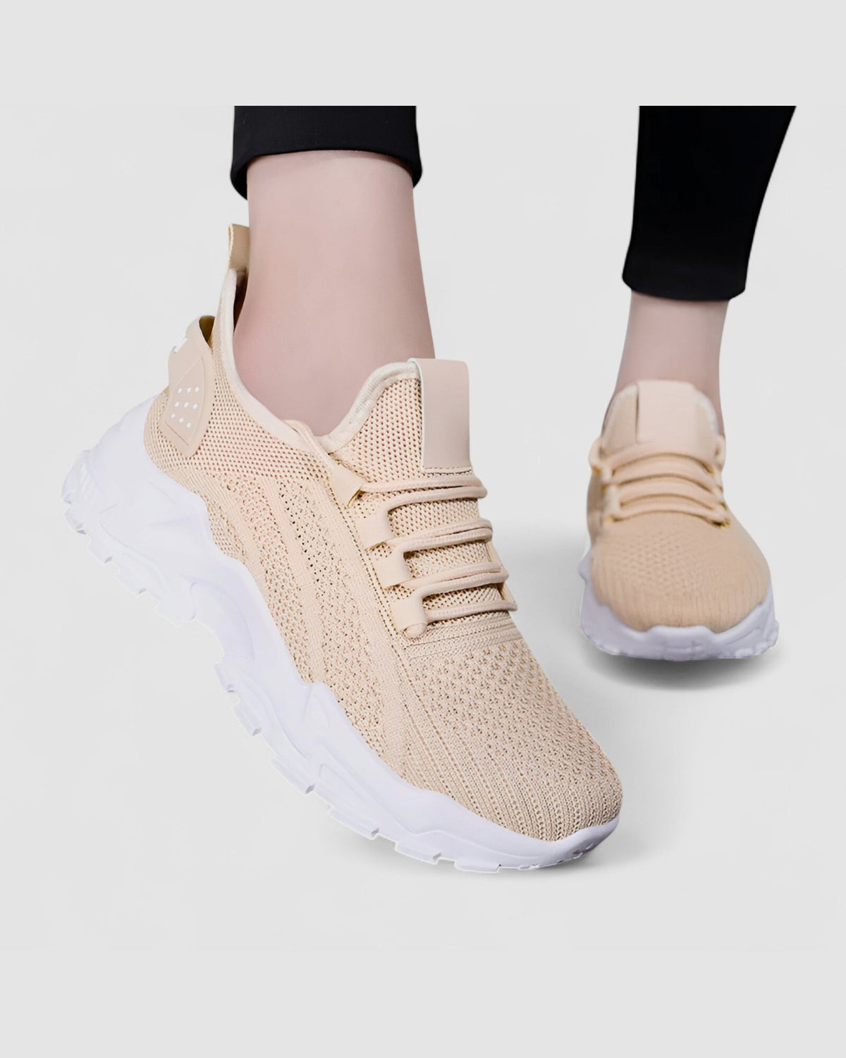 Slip-On Sneaker mit Mesh, atmungsaktiv in Weiß
