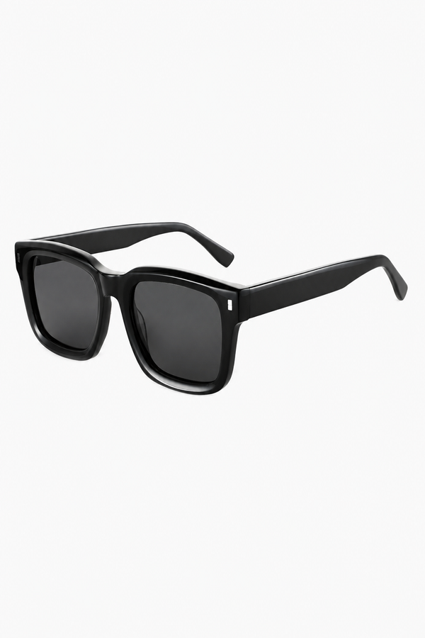 Polarisierte Herren Sonnenbrille - Acetat, Eckig, Handgefertigt