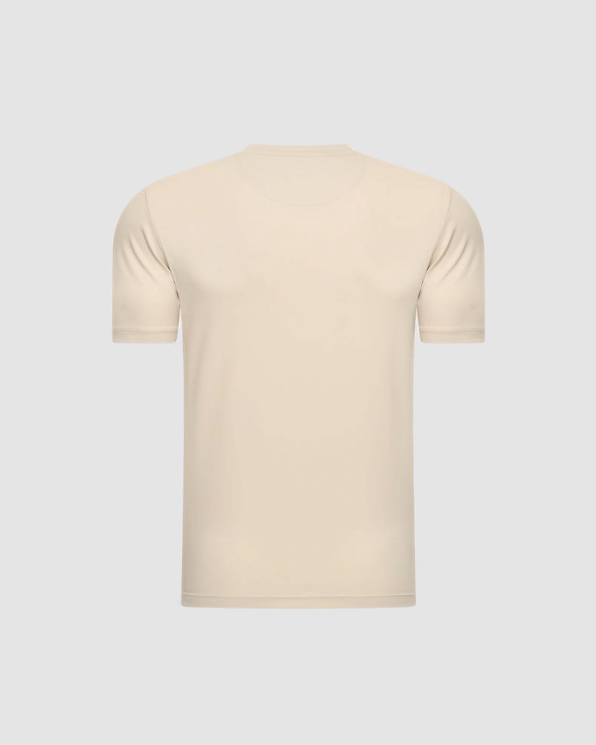 Herren T-Shirt mit Rundhals, Kurzarm – Sandbeige, Bild 2