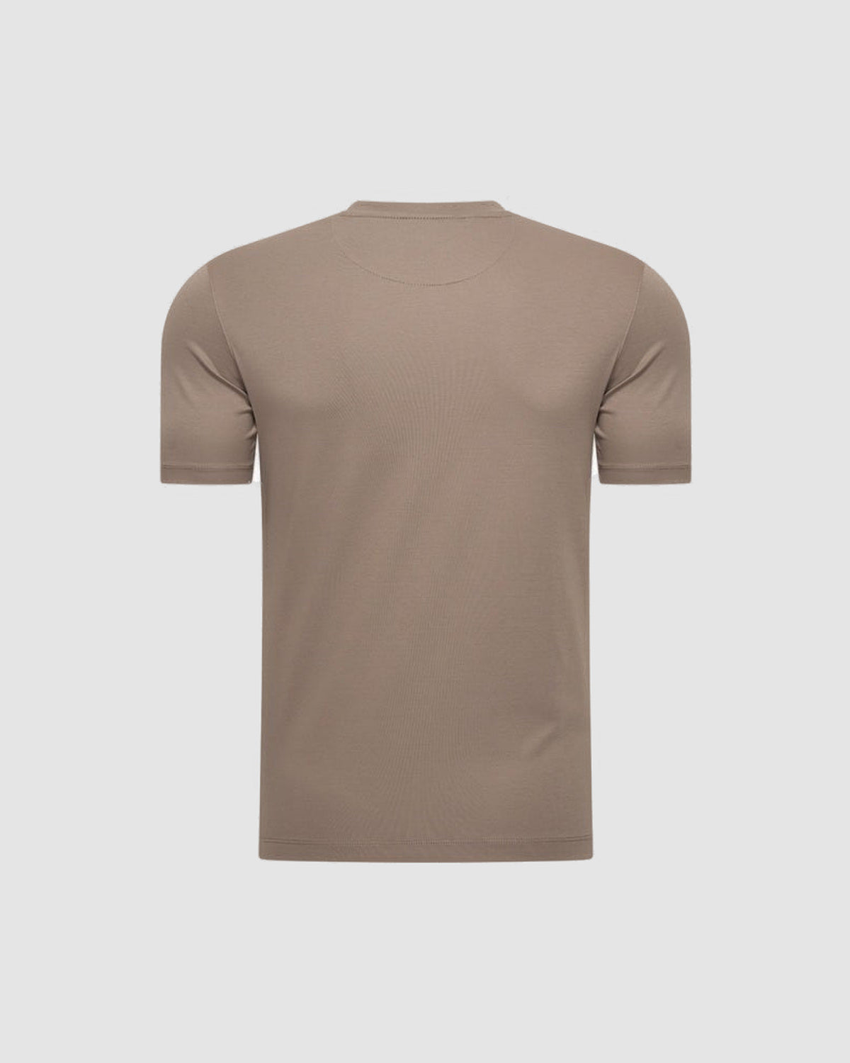 Herren T-Shirt mit Rundhals, Kurzarm – Taupe, Bild 2