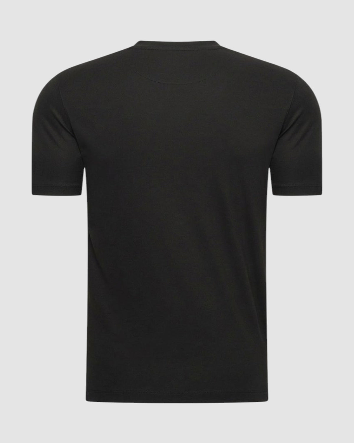 Herren T-Shirt mit Rundhals, Kurzarm – Schwarz, Bild 2