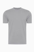 T-Shirt Herren Baumwolle Rundhals Kurzarm Stone Grey